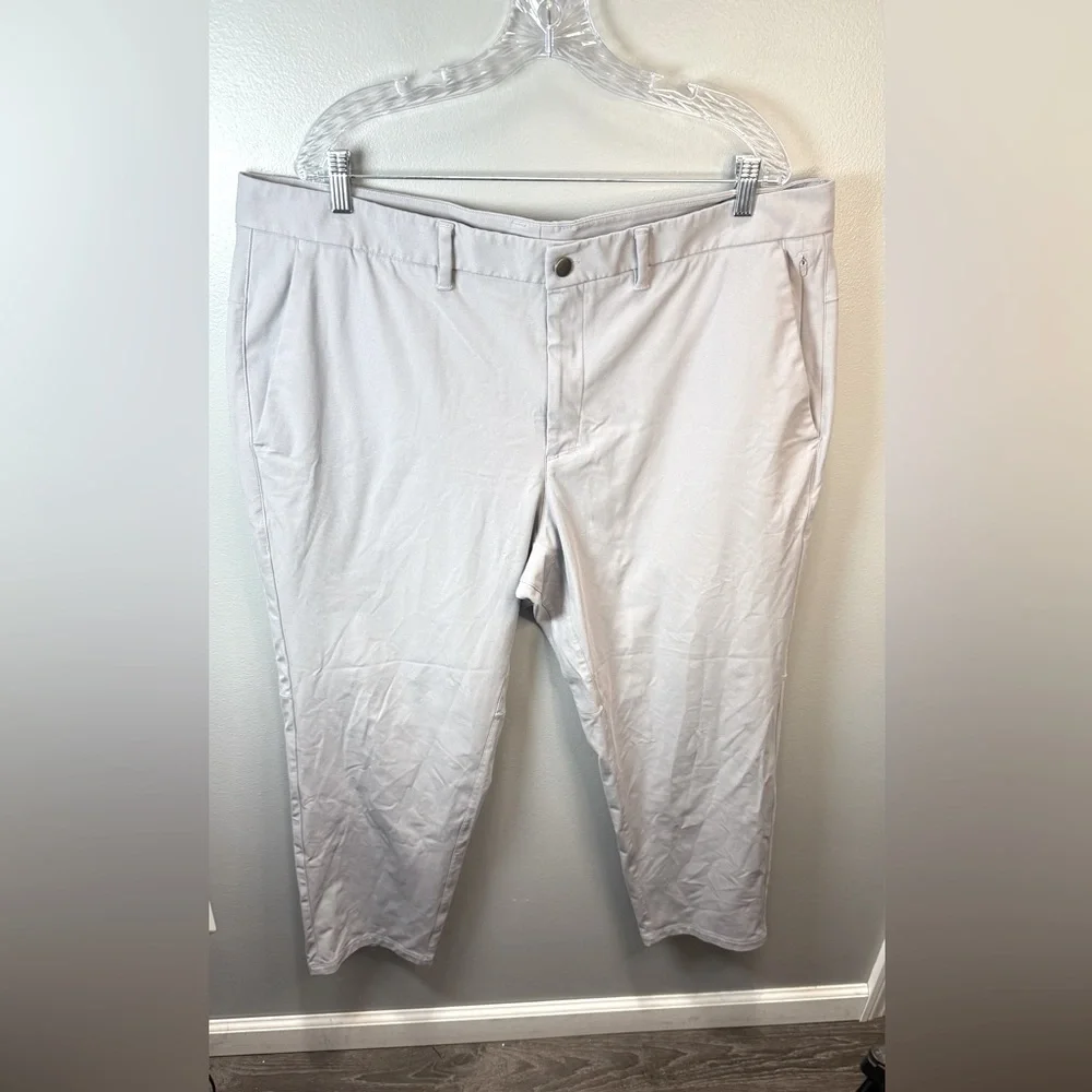 CRZ‎ Yoga Men's Flat Front Performance Gray Golf Pants Size 40